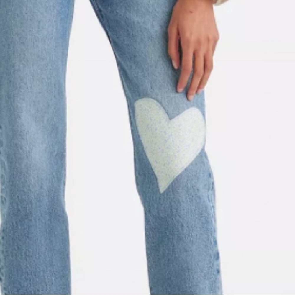 LEVI'S WOMEN'S 501® MEDIUM WASH FIELD NOTES STRAIGHT JEANS. Size 25 NWT - Picture 3 of 13